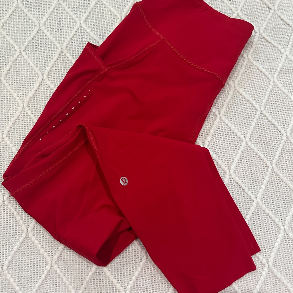 Lululemon Red Leggings